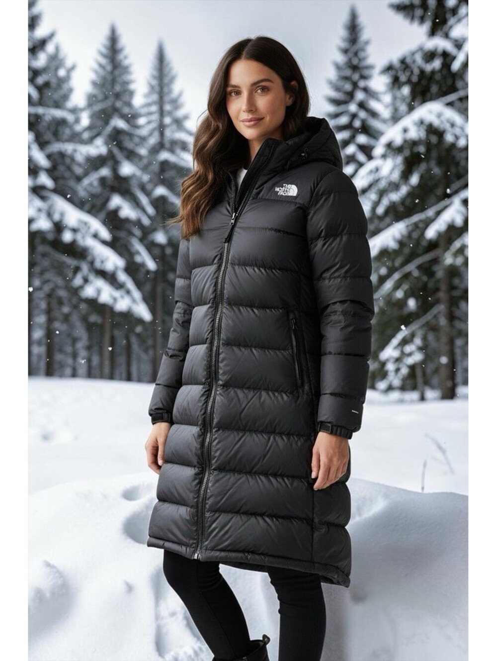 $300 THE NORTH FACE WOMEN METRO III PARKA DOWN WINTER PUFFER COAT Black XL